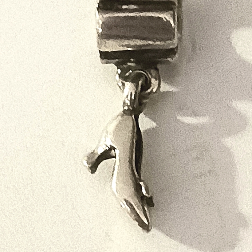 Pandora Retired Sterling Silver Stiletto High Heel Shoe Charm
